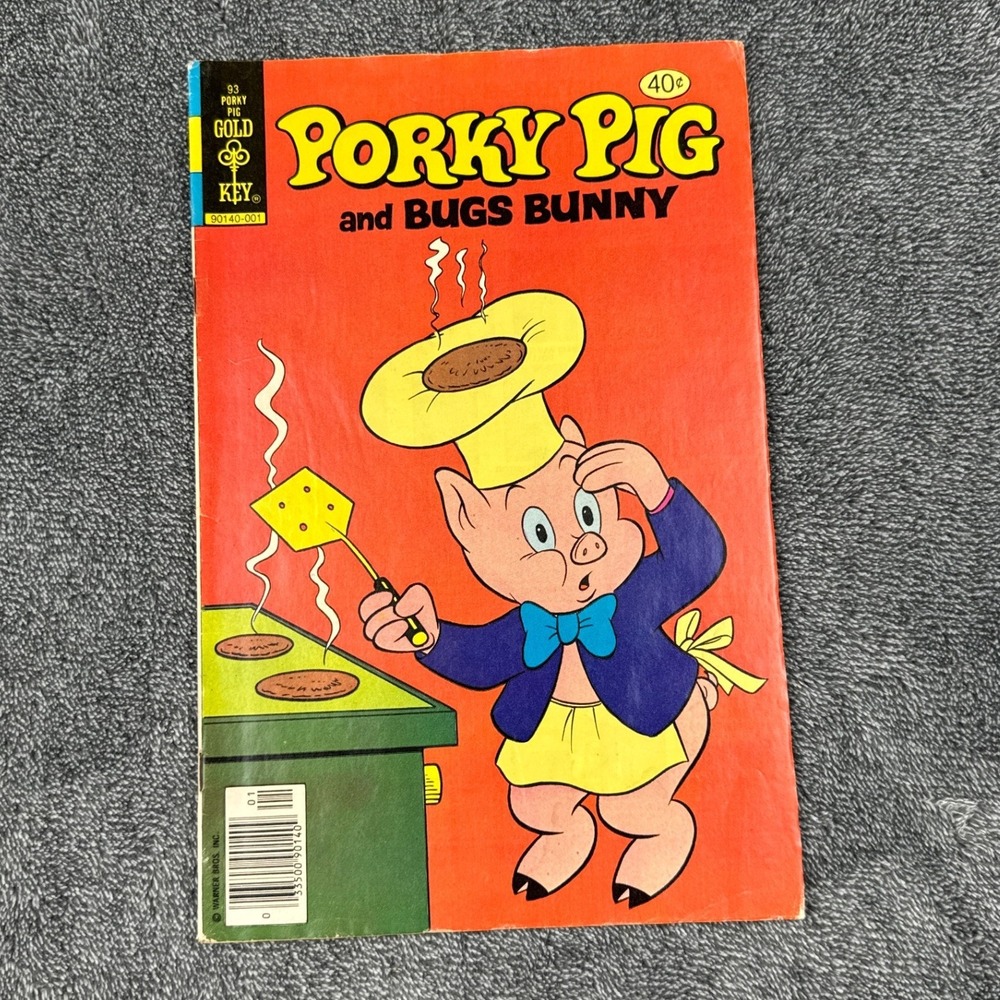 Vintage Porky Pig and Bugs Bunny Gold Key Comic Book No 93 1979 Bronze Age 40c